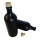 2x hochwertige Steinzeugflaschen "schwarz-matt" 750 ml mit Korken zum befüllen