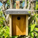 DARLUX Natur Holz Nistkasten für Kohlmeise u. kleine Singvögel Ø 32 mm