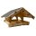 DARLUX Rechteckiges Vogel Futter Haus L Futterstelle aus Holz Vogelhaus Schwarz