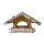 DARLUX Rechteckiges Vogel Futter Haus L Futterstelle aus Holz Vogelhaus Schwarz