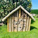 DARLUX Holz Insektenhotel XXL Wildbienen-Nisthilfe...