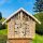 DARLUX Holz Insektenhotel XL Wildbienen-Nisthilfe Insektenhaus Naturbelassen. Produziert von Werkstätten für behinderte Menschen.