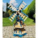 DARLUX Sechseck Doppelstock-Garten-Windmühle aus...