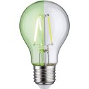 Paulmann 28724 LED Lampe 1,1W Leuchtmittel E27 Filament Lichtschein Grün