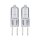2er Set Paulmann 831.55 Niedervolthalogen Stiftsockel 38W Lampe G4 Klar 12V