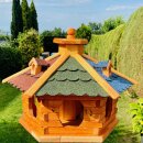 DARLUX Vogel Futter XL Futterstelle Sechseck Holz...
