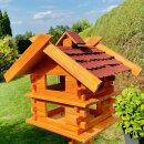 DARLUX Rechteckige Vogelvilla XL Doppelstock Vogelhaus...