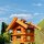DARLUX Rechteckige Vogelvilla XL Doppelstock Vogelhaus + Ständer Holz Braun/ Rot Garten Vogelfutterhaus Wetterfest