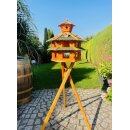 DARLUX Vogelvilla XXL Sechseck Doppelstock Vogelhaus +...