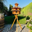 DARLUX Vogelvilla XXL Sechseck Doppelstock Vogelhaus +...