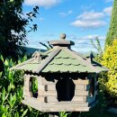 DARLUX Vogelfutterhaus XL Sechseck Holz Vogelhaus...