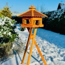 DARLUX Vogelfutterhaus XL Sechseck Vogelhaus +...
