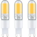Paulmann 288.10 LED Lampe Stiftsockel 3er-Pack G9 230V...