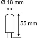 Paulmann 287.96 LED Stiftsockel 230V 4W G9 Warmweiss Spotlight 3-Step-Dimmbar
