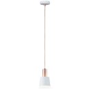 Paulmann 796.56 Deckenleuchte Haldar E14 Hänge Lampe max 20W Weiß, Kupfer matt
