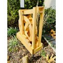 DARLUX Garten-Deko Holz Wasserrad XL mit Rinne , Wasserspiel, Wassermühle , Gartendekoration, Deko Kaskade, Höhe 59 cm Natur
