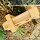 DARLUX Garten-Deko Holz Wasserrad XL mit Rinne , Wasserspiel, Wassermühle , Gartendekoration, Deko Kaskade, Höhe 59 cm Natur
