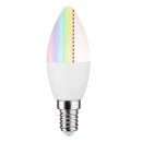 Paulmann 501.27 LED Smart Home Zigbee Kerze 6,3 W Tunable RGBW Matt E14 230V