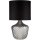 Pauleen 48102 Brilliant Jewel Tischleuchte Glaslampe Kristall E27 Rauchglas/Schwarz Tischlampe 230V Glas/Stoff