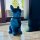 DARLUX Deko Garten Figur Französische Bulldogge L Designer Hund mit Brille, Blau