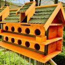 DARLUX 3 Etagen Taubenhaus XXL, Nistkasten für Tauben, Holz Taubenschlag Grün