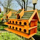 DARLUX 3 Etagen Taubenhaus XXL, Nistkasten für Tauben, Holz Taubenschlag Grün