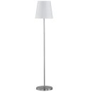 Action by Wofi FYNN Stehlampe Stehleuchte max. 60 W E27 Weiss/Silber Textil 230V