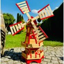 DARLUX Sechseck Doppelstock-Garten-Windmühle aus...