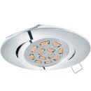 Eglo 95361 LED Tedo Einbauleuchte 5W Chrom GU10 Einbaustrahler Schwenkbar 230V