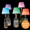 LED AKKU Flaschenlampe Lamprusco RGBW I Tischleuchte...