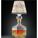LED AKKU Flaschenlampe Lamprusco Cristal I Tischleuchte für innen & außen I RGBW ITouch Dimmbar I IP54 I USB-C Ladekabel