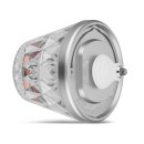 LED AKKU Flaschenlampe Lamprusco Cristal I Tischleuchte für innen & außen I RGBW ITouch Dimmbar I IP54 I USB-C Ladekabel