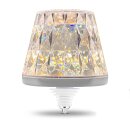 LED AKKU Flaschenlampe Lamprusco Cristal I Tischleuchte für innen & außen I RGBW ITouch Dimmbar I IP54 I USB-C Ladekabel