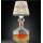 LED AKKU Flaschenlampe Lamprusco Cristal I Tischleuchte für innen & außen I RGBW ITouch Dimmbar I IP54 I USB-C Ladekabel