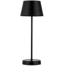 2xLED AKKU Tischleuchte Warmweiss Touch Dimmbar 2W Warmweiss IP44 Schwarz 200 lm