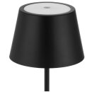 2xLED AKKU Tischleuchte Warmweiss Touch Dimmbar 2W Warmweiss IP44 Schwarz 200 lm