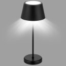 2xLED AKKU Tischleuchte Warmweiss Touch Dimmbar 2W Warmweiss IP44 Schwarz 200 lm