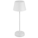 LED AKKU Tischleuchte Warmweiss Touch Dimmbar 2W Warmweiss IP44 Weiss 200 lm