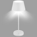 LED AKKU Tischleuchte Warmweiss Touch Dimmbar 2W Warmweiss IP44 Weiss 200 lm