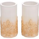 2er Set Pauleen 48249 LED Cosy Charm Echtwachskerze Gold...