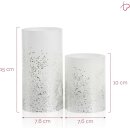 2er Set Pauleen 48008 LED Glowing Glitter Echtwachskerze...