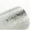 2er Set Pauleen 48008 LED Glowing Glitter Echtwachskerze Weiss Silber Warmweiss