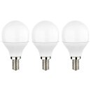 Eglo 117522 3er Set LED Tropfen 4,9 W Leuchtmittel Warmweiss 470 lm E14 230V