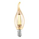 Eglo 11559 LED Filament Windstoßkerze Gold 4 W E14...