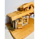 DARLUX Weihnachts- Holz Krippe Dekoration Handgefertigt Holzschnitzerei Jahreszeitliche Dekoration