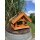 DARLUX Rechteckiges Vogel Futter Haus  Futterstelle Holz Vogelhaus Braun / Grün