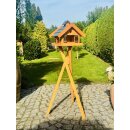 DARLUX Rechteckiges Vogel Futter Haus Holz Vogelhaus +...
