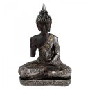 Eglo 41077 Buddha Figur sitzend Design Dekoration Silber Meditation