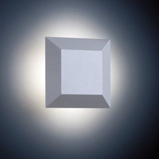 Helestra A88307.46 Pick LED Außen-Wandleuchte 8W Lampe Silber inkl. Leuchtmittel