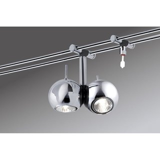 Paulmann 976.17 Sphere Rail System Leuchtmittel 6x20W+2x10W Lampe GU4 Chrom